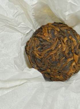 高杆古树熟茶龙珠 好料子熟茶 收藏品鉴级古树料子发酵制作 8克