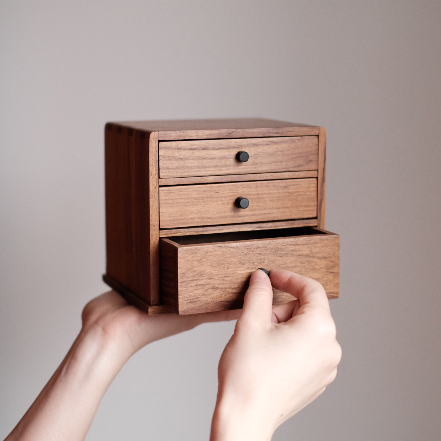 缅甸柚木三层迷你抽屉收纳小盒淘宝券后388元