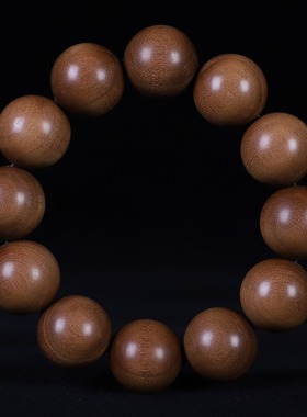 印度老山檀香佛珠手链念珠黑肉