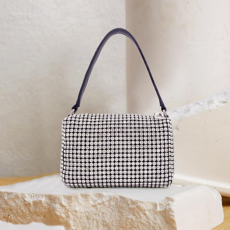 包包小众设计晚宴包aw满钻水钻