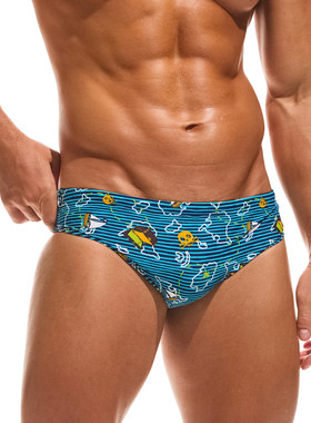 TADDLEE卡通印花三角泳裤速干不贴身海边沙滩温泉度假时尚泳装