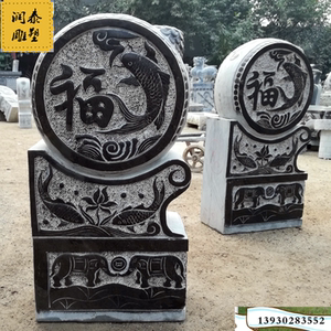 青石仿古石雕抱鼓别墅大门口做旧精品门墩貔貅庭院镇宅装饰摆件
