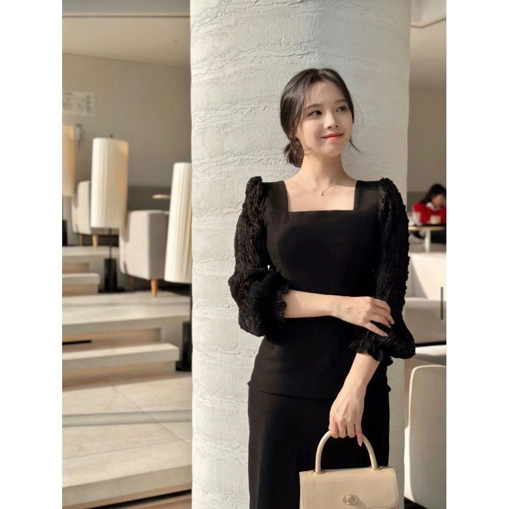 九1208韩国东大门连衣裙区avec-8723055正品欧美冬款档口新款精致