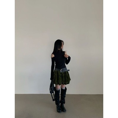 九1217韩国东大门裤子裙裤区VERANDA-8733784大气通勤经典纯色