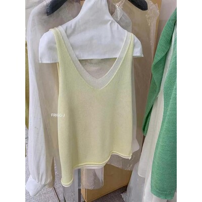九0716韩国东大门背心区frigg-j-8585217通勤潮流纯色修身正品