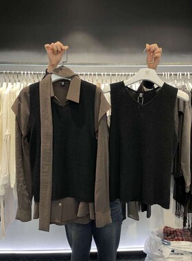 九0927韩国东大门背心区ous-8656779街舞韩版百搭可爱洋气冬季