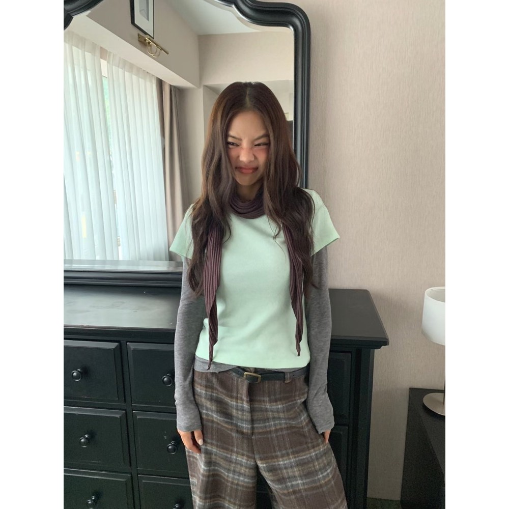 九1111韩国东大门t恤区FORMAL-8694480甜美精致秋冬清新韩版新潮