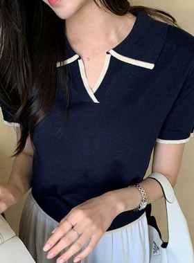 六0531韩国正品75493 针织衫区直邮魅力甜美风格秋夏经典韩版端庄