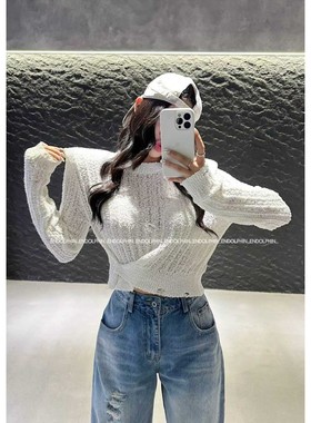 八1017韩国东大门运动户外针织衫区4462265风格纯色清新正品档口