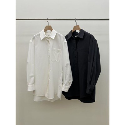 九0905韩国东大门衬衫-区UTRE-8631987百搭纯色原宿正品简洁冬款