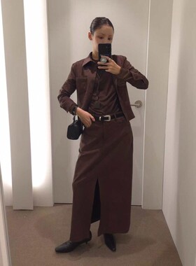 九1105韩国东大门户外半身裙区ous-8690242新潮秋季街头通勤炸街