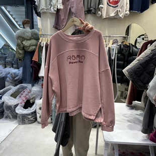 休闲 时装 八1213韩国东大门运动户外卫衣区4536862冬季 炸街正品