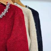 九1217韩国东大门毛衣区Robin 8733651新款 高档直邮档口甜美潮流