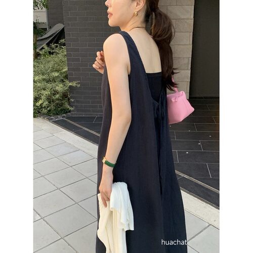 九0704韩国东大门连衣裙1区nomad-8763948通勤简约纯色街舞正品