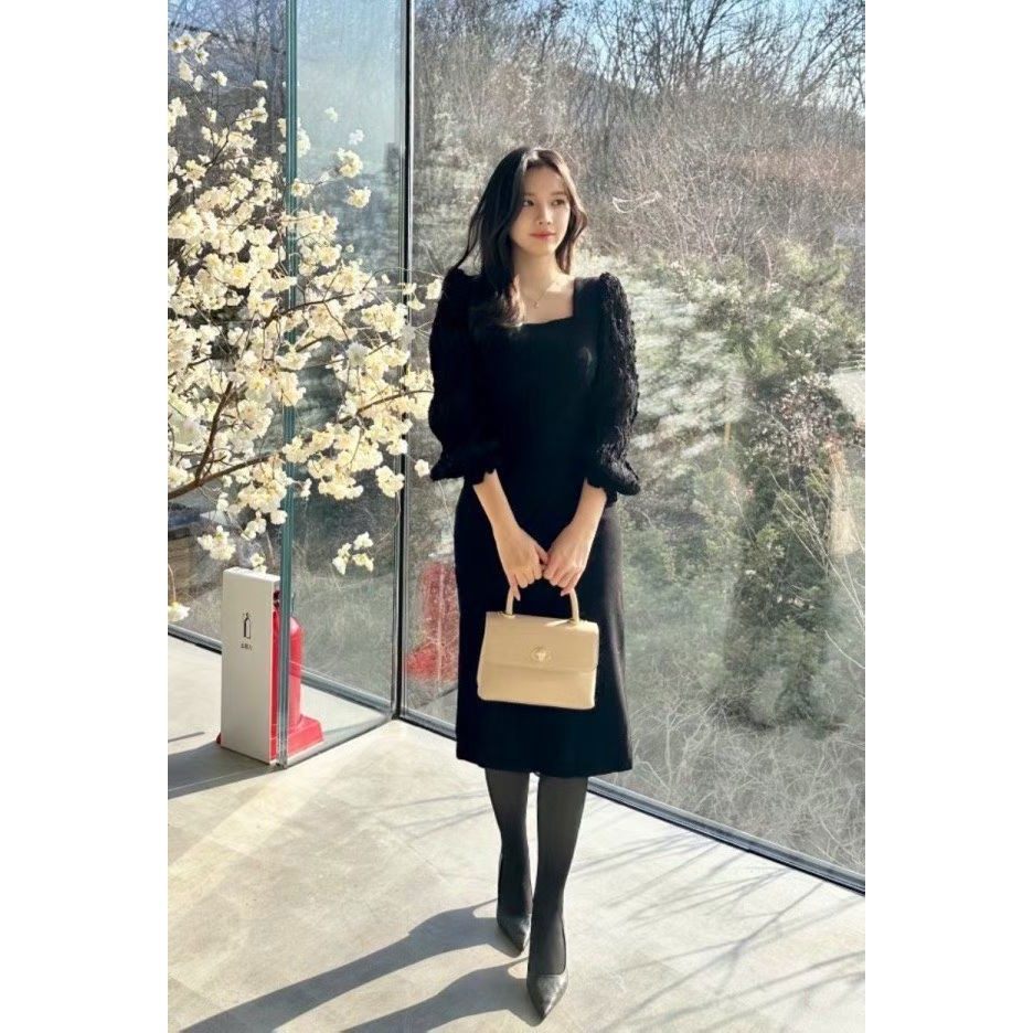 九1208韩国东大门连衣裙区avec-8723056直邮高端甜美新潮秋冬别致