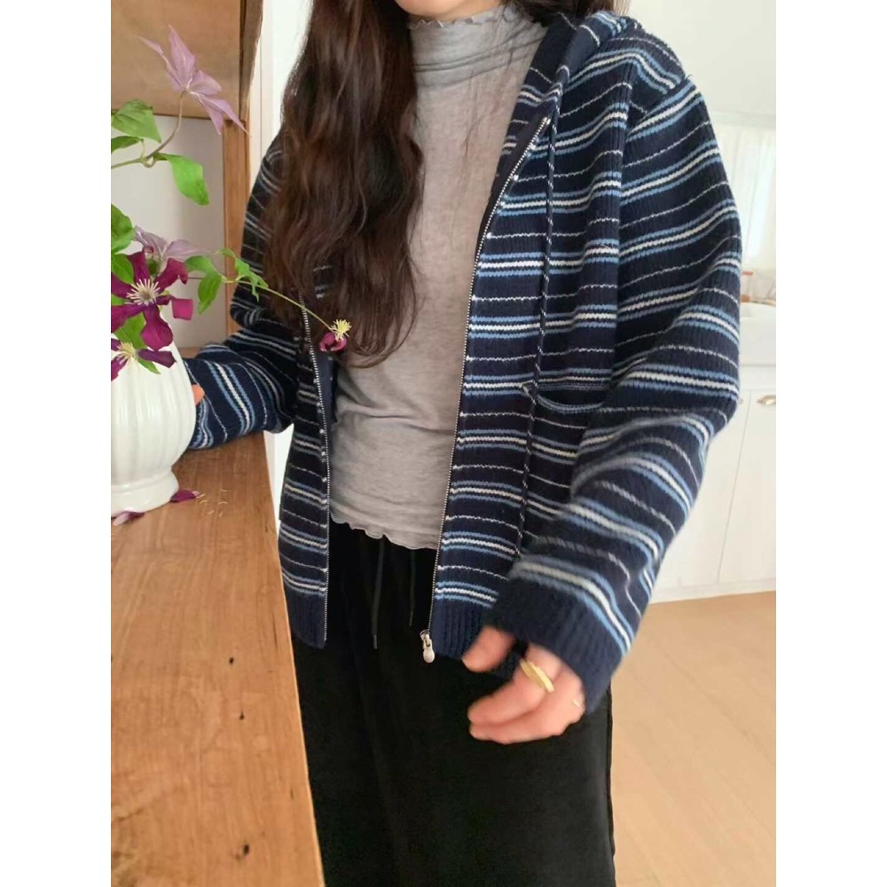 九1129韩国东大门毛衣区FLAMINGO-8714580复古秋冬时装韩版欧美