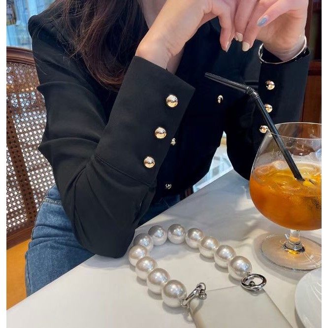 九1208韩国东大门衬衫-区avec-8723076知性休闲优雅直邮清新人气