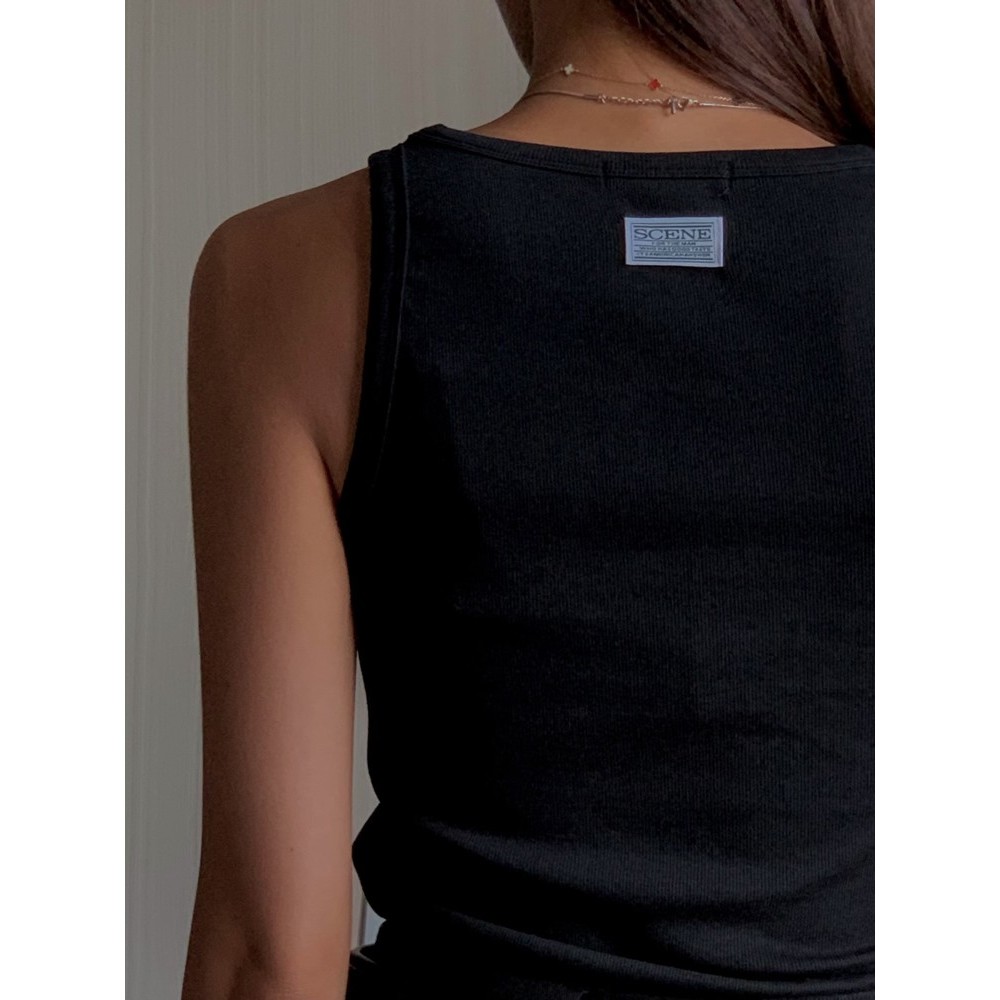 九0815韩国东大门背心区OBSESS-8608749秋冬原宿韩版简洁可爱学院