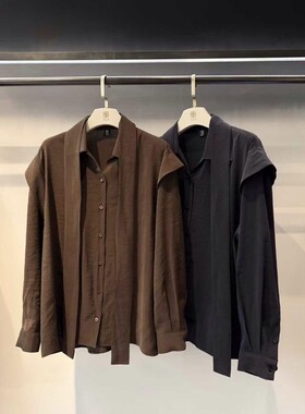 九0927韩国东大门衬衫-区ous-8656260直邮知性甜美简约秋冬清新