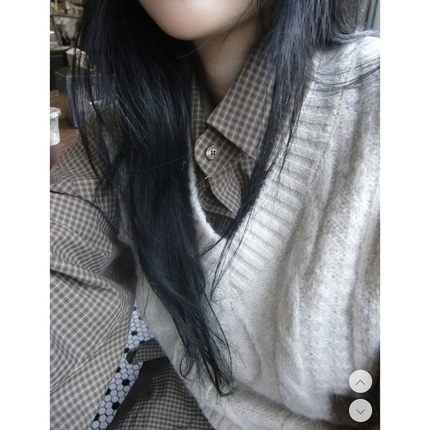 八1213韩国东大门背心区4537996纯色修身正品复古冬款大气新款