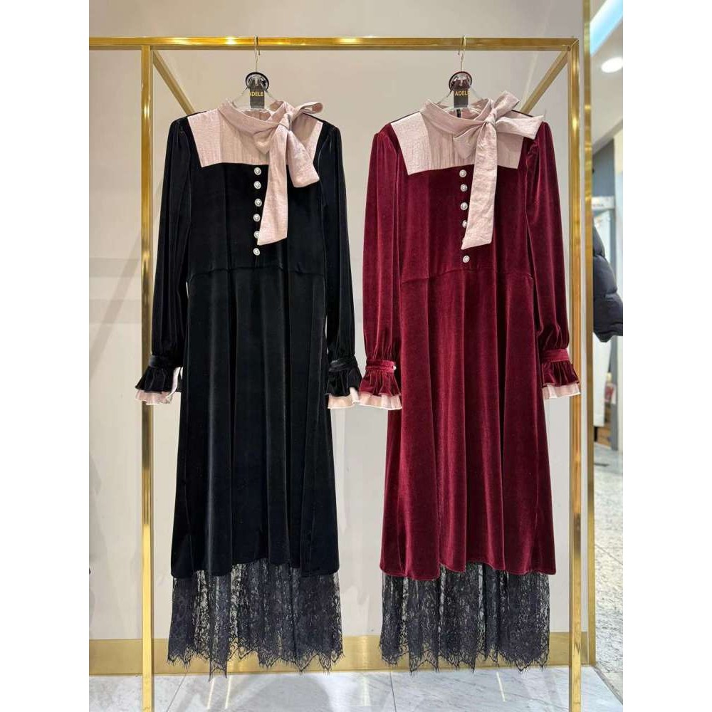 九1129韩国东大门连衣裙区ADELE-8714941炸街秋季学院通勤风格