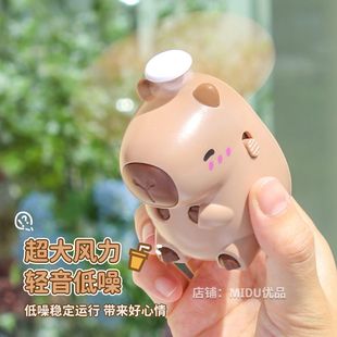 学生上课静音随身带迷你强风大风力小型电风扇充电 小风扇手持台式