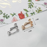 Браслет с одной бусиной, аксессуар, аксессуары, серьги, клипсы, золото 18 карат, без проколов ушей