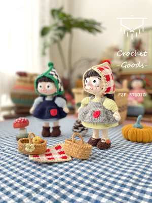 FZF手作钩织玩偶丝丝小姐
