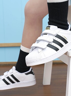 adidas童鞋正品男女儿童贝壳头魔术贴板鞋EF4842合肥yy禁止倒卖