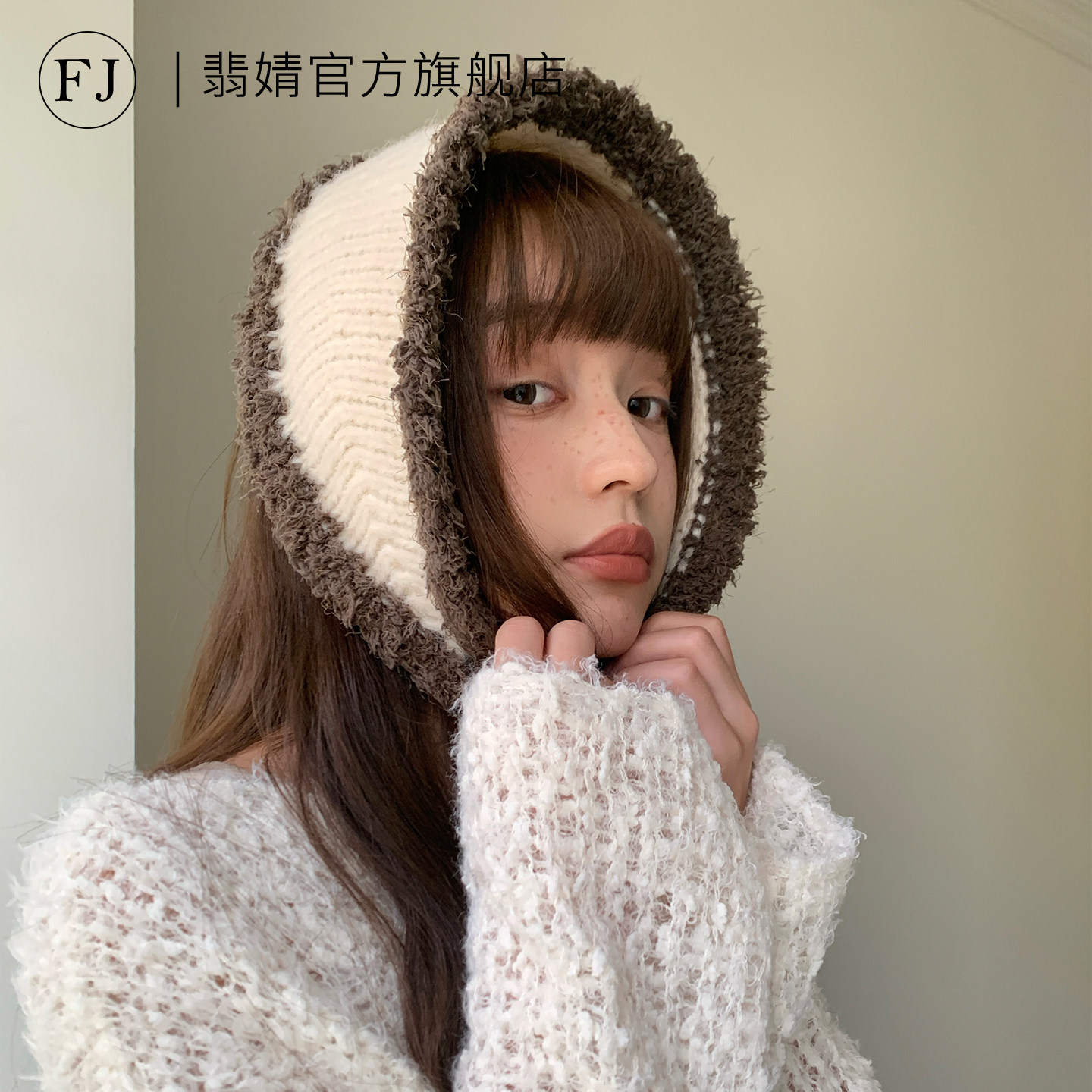 护耳罩女防寒保暖冬耳包毛毛可爱针织耳套毛茸茸耳暖毛绒骑行防冻