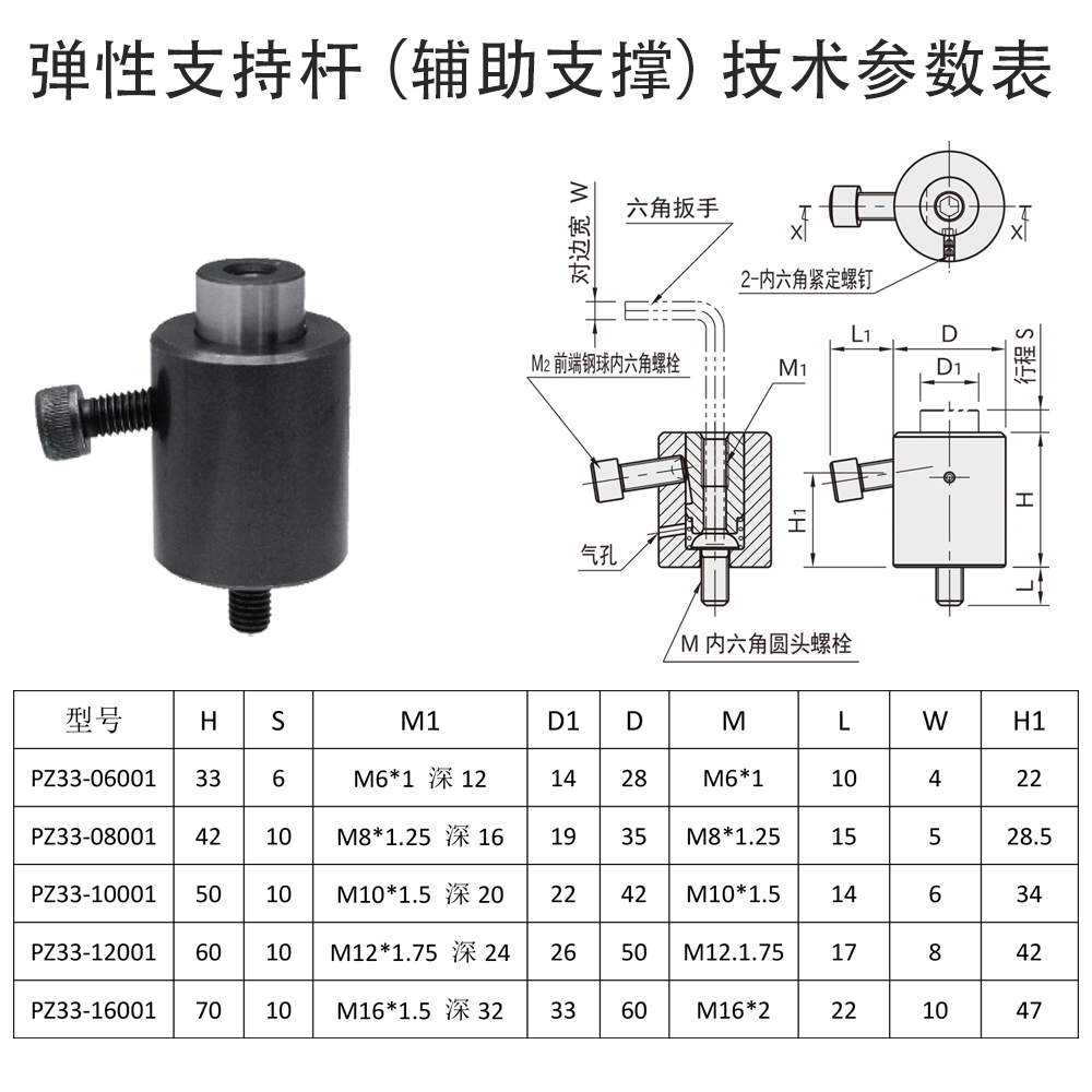 今尾型夹具标准件手动高度自适应