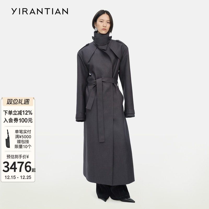 YIRANTIAN廓形CIPHER长风衣