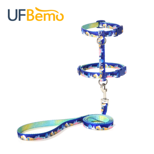 幼猫工字 UFBemo猫咪牵引绳遛猫绳防挣脱可调节外出专用胸背背心式