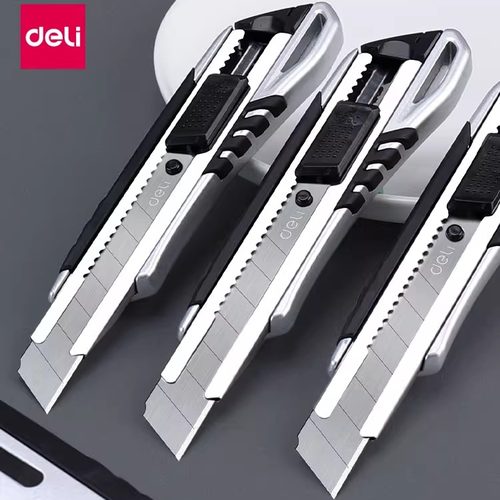 得力金属美工刀大号小刀