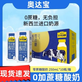 奥达宝0蔗糖酸奶生牛乳发酵酸奶早餐优质奶源营养风味酸奶10盒