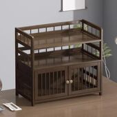 新中式 桌面上收纳置物架茶杯架子小型多宝阁茶叶架摆放茶具展示架