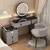 智能梳妆台无线充电轻奢北欧卧室化妆台现代简约多 97%好评率