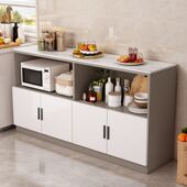 定制岩板实木边柜各种厨房间家用简易多功能碗柜储物柜子