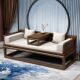实木床阳台 双人沙发罗汉床实木罗汉床推拉抽拉式 全纯手工打磨
