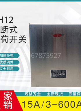 HH11/HH12-100A 200A 315A 400A不锈钢熔断器式开关 铁壳负荷开关