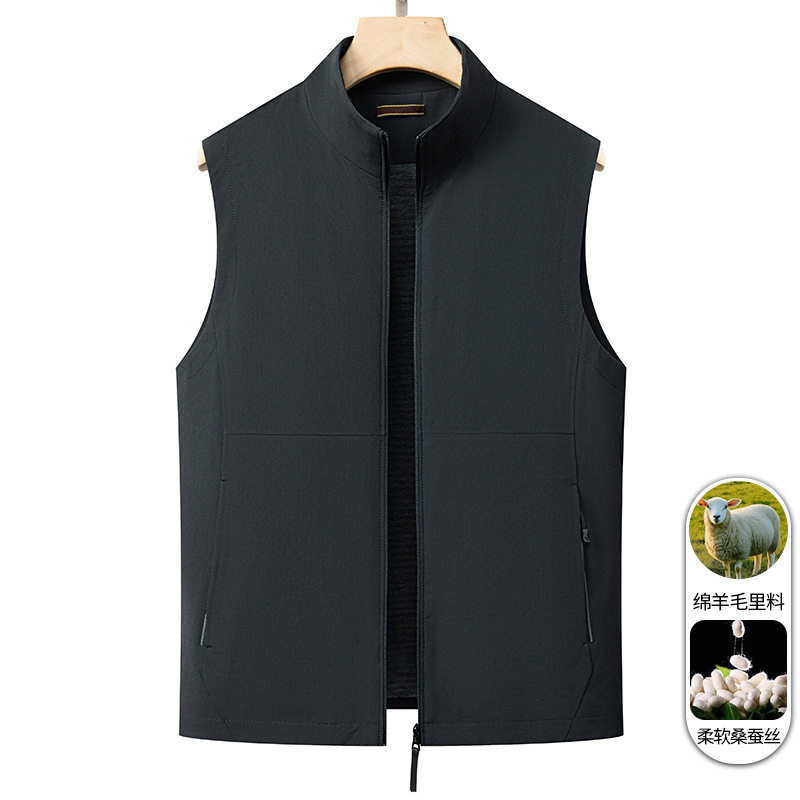 恒源祥秋季新款外套男中青年时尚休闲纯色保暖长袖夹克商务男士外,男装,常规马甲,淘宝优惠券,粉丝福利购,淘宝优惠卷