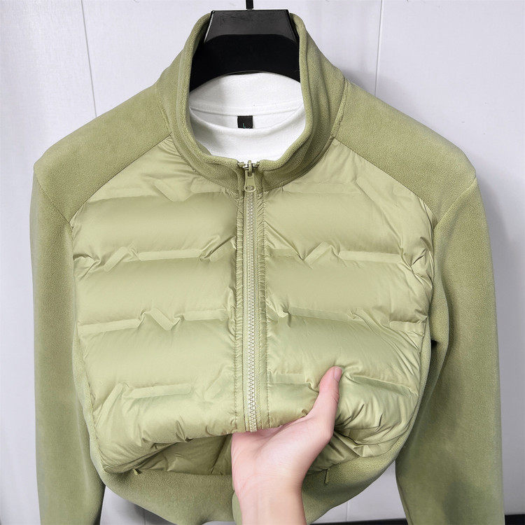 恒源祥2025新款男士白鸭绒羽绒服立领休闲保暖拼接男士羽绒服外套,男装,羽绒服,淘宝优惠券,粉丝福利购,淘宝优惠卷