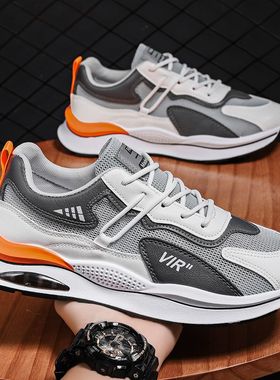 康奈官方正品秋季男鞋冬季透气网面2025年新款运动跑步休闲增高夏