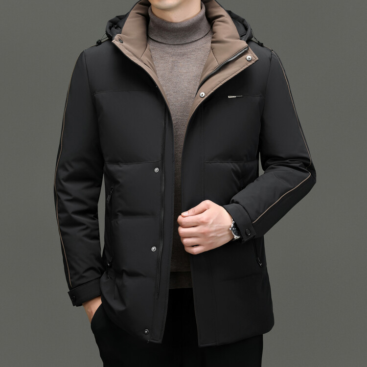 恒源祥男士连帽羽绒服冬季202羽绒服