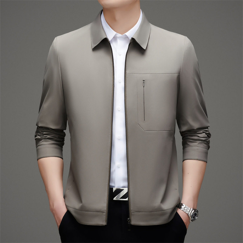 恒源祥时尚男士夹克男2025春秋季新款男士翻领上衣潮流百搭帅气休,男装,中老年上装,淘宝优惠券,粉丝福利购,淘宝优惠卷