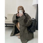 超宽松松弛感冲锋衣立领休闲夹克风衣外套 大廓形酷酷 清仓价