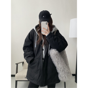 棉衣大外套冬季 新款 小众质感重工棒球棉服夹克女 清仓价