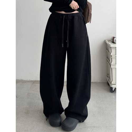 新款宽松休闲裤显高显瘦裤子女