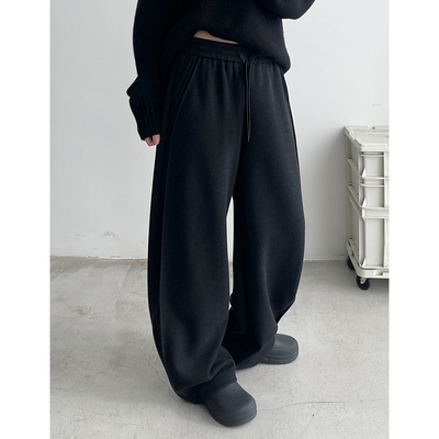 新款宽松休闲裤加厚长裤裤子女