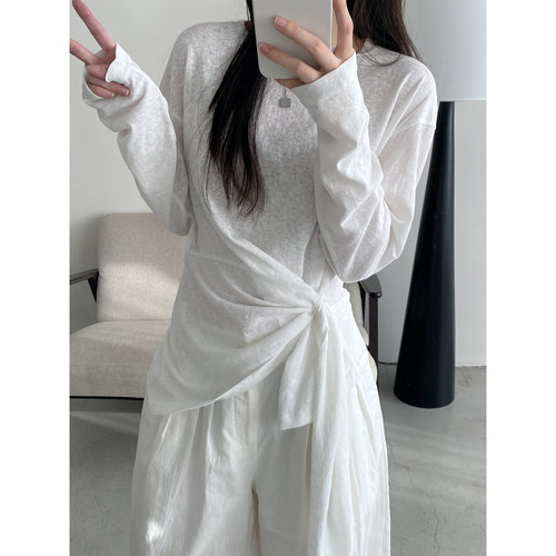 长袖t恤女打底衫内搭宽松上衣